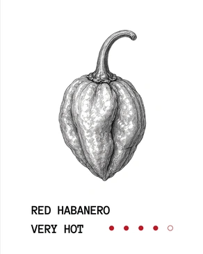 The ChilliLab Red Habanero chilli mash 100 ml 
